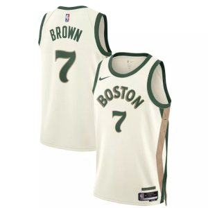 Boston Celtics #7 Jaylen Brown 2023 24 City Swingman – Herre